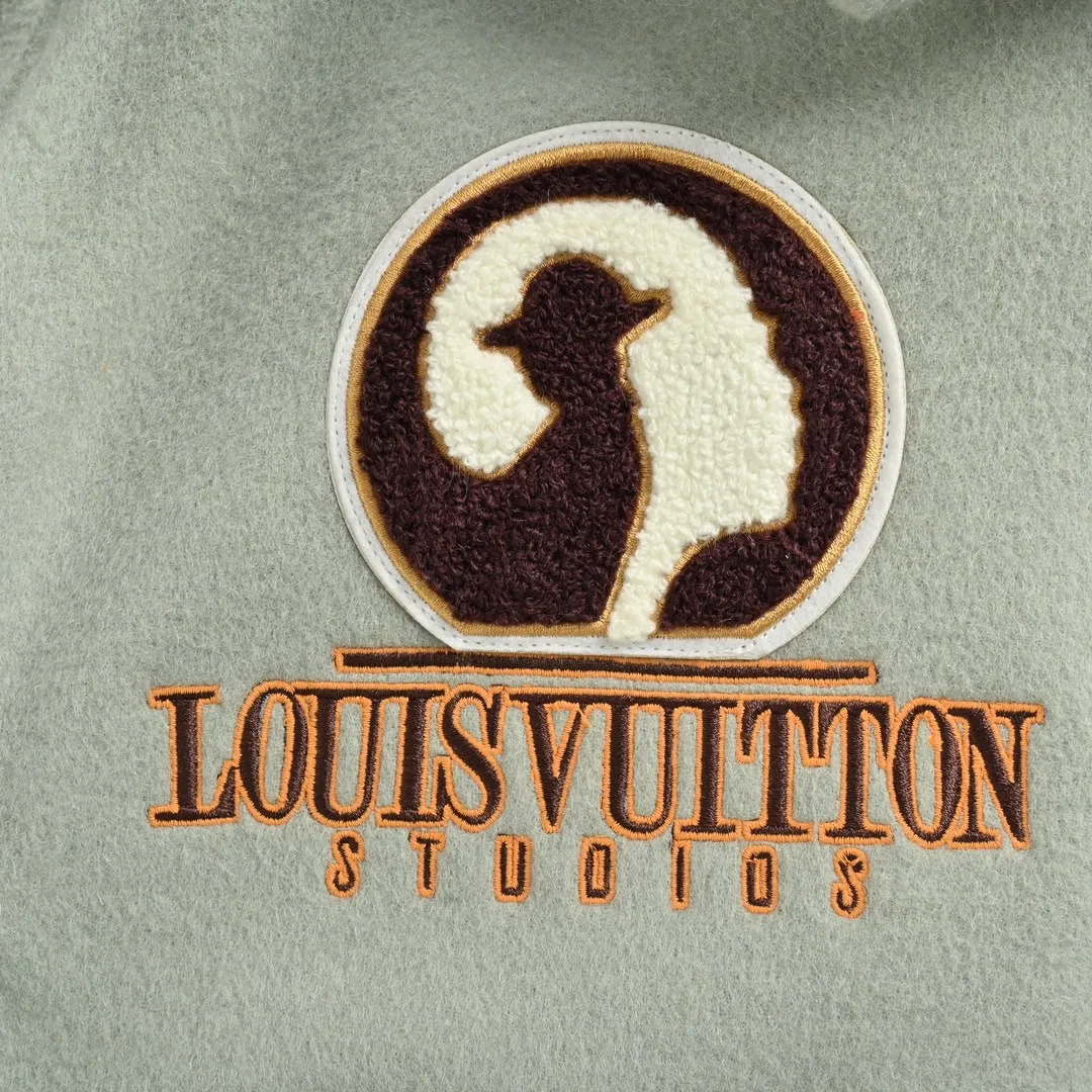 Louis Vuitton 23Fw Eye of the Devil Heavy Embroidered Baseball Jacket Jacket